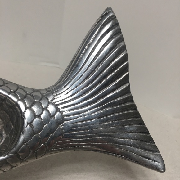 Silver tone salmon food platter - Picture 10 of 12